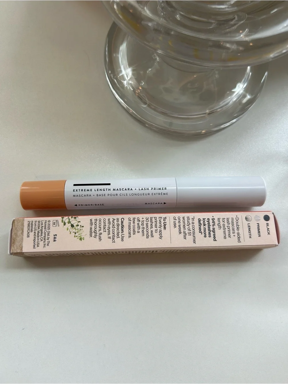 🤍 Honest Beauty Extreme Length Mascara + Lash Primer NIB New version Packaging 🤍